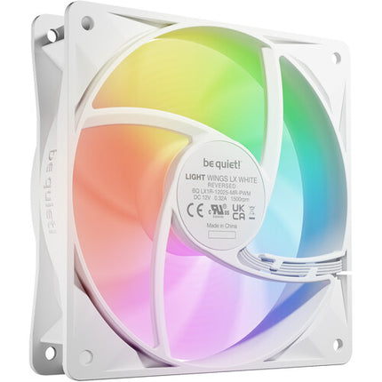 be quiet! Light Wings LX ARGB Ventilador Reverso 120mm 1500 rpm 16 LEDs Blancos