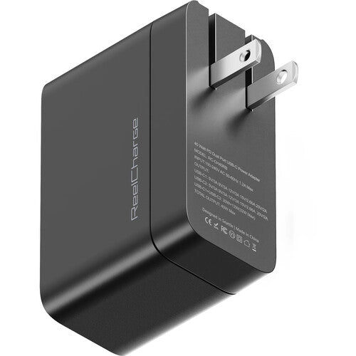 ReelCharge Cargador USB 2-en-1 40W Pantalla LED Cable Retráctil 31"
