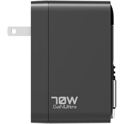 Cargador USB ReelCharge 3 en 1 70W Pantalla LED Retráctil 31" Negro