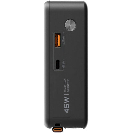 ReelCharge ReelPro Power Bank 10000mAh 45W con Cable Retráctil y Enchufe Plegable
