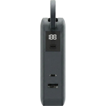 ReelCharge Flex Power Bank USB-C 10000mAh 65W con Enchufe Plegable