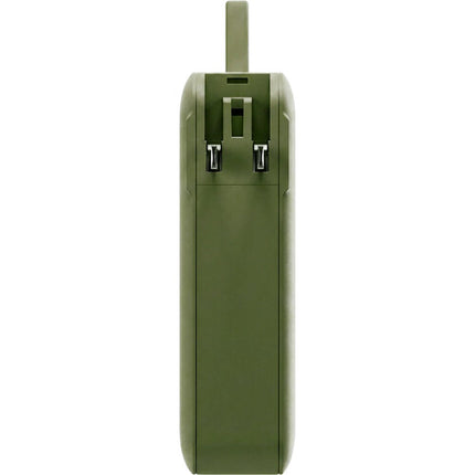 ReelCharge Flex Power Bank USB-C 10000mAh 65W con enchufe plegable verde