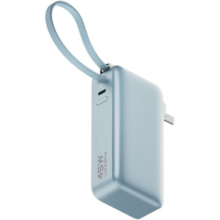 ReelCharge Flex Power Bank USB-C 10000mAh 45W con Enchufe Plegable Azul