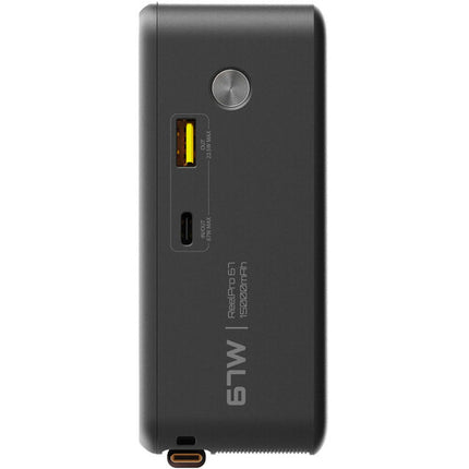 ReelCharge ReelPro Power Bank USB-C 15000mAh 67W con Cable Retráctil