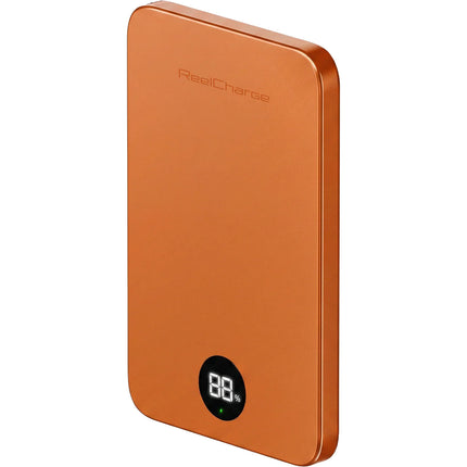 ReelCharge Power Bank inalámbrico 5000mAh 20W carga rápida naranja