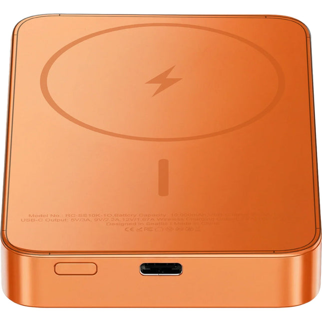 ReelCharge Power Bank Semisólido 10000mAh Carga Inalámbrica 15W