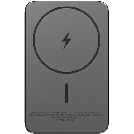 ReelCharge Power Bank inalámbrico 10000mAh 20W carga rápida gris