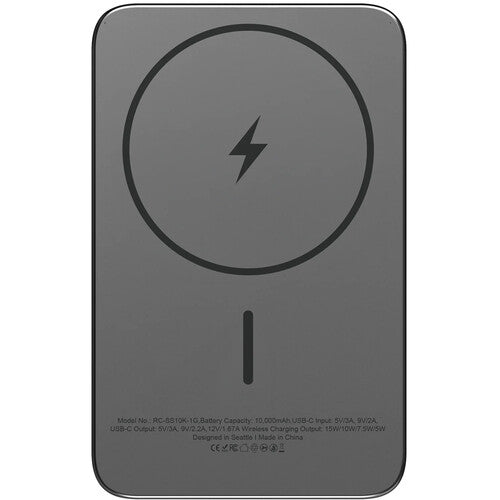 ReelCharge Power Bank inalámbrico 10000mAh 20W carga rápida gris