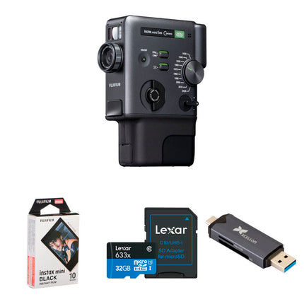 FUJIFILM instax mini Evo Cámara instantánea híbrida con film y tarjeta 32GB