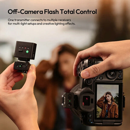 Ulanzi LA10 Mini Flash Trigger Compatible con Zapata Universal 2.4 GHz y Carga USB-C