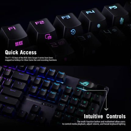 ASUS Republic of Gamers Strix Scope II X Teclado Mecánico Gaming USB con Descansa Muñecas