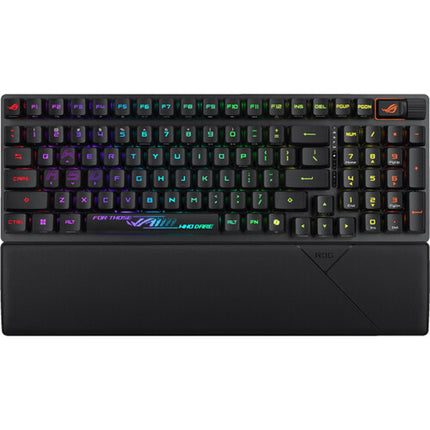 ASUS Republic of Gamers Strix Scope II 96 Teclado Gaming Inalámbrico Bluetooth USB con Descansa Muñecas