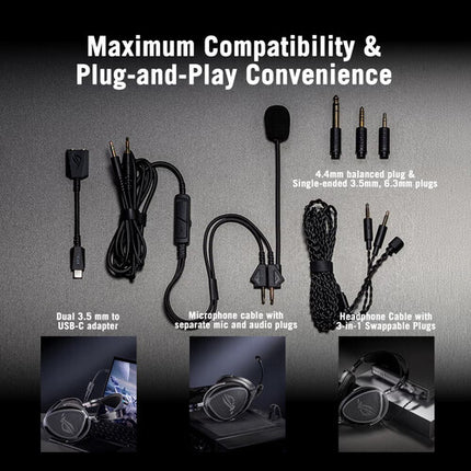 ASUS ROG Kithara Auriculares Gaming Cable 3.5mm Drivers 100mm