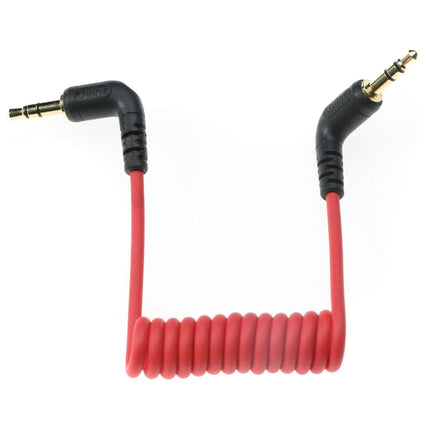 Alvin's Cables Cable Coiled 3.5mm TRS para Timecode 6.7 a 13.8 pulgadas rojo