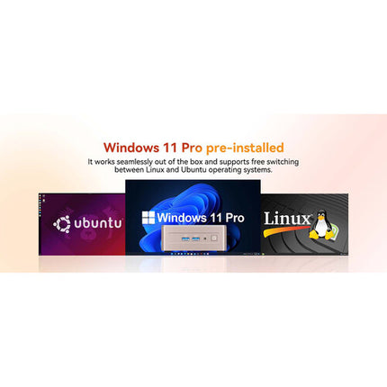GEEKOM A5 Mini PC Desktop con AMD Ryzen 5 7430U 16GB RAM 512GB SSD