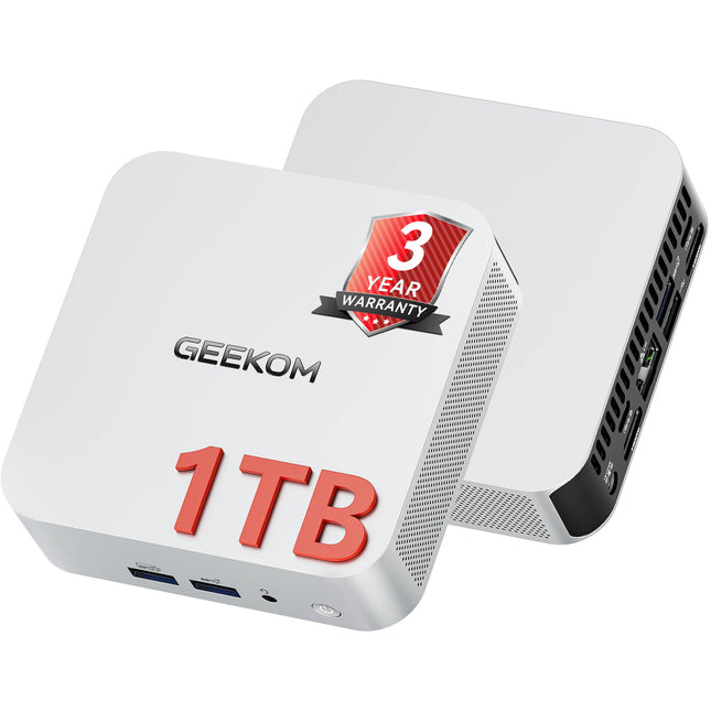 GEEKOM A5 Pro PC Mini Escritorio Ryzen 5 16GB RAM 1TB SSD HDMI