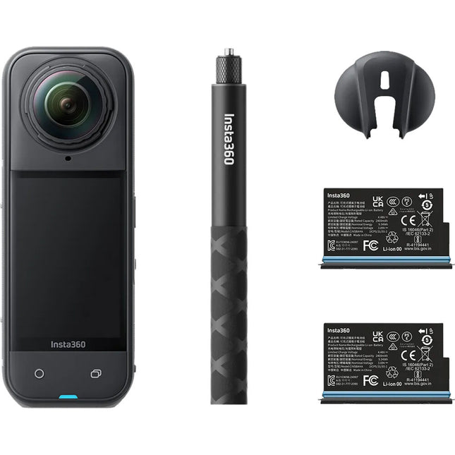 Insta360 X5 Cámara de Acción 360° 8K30 72MP Bundle Starter