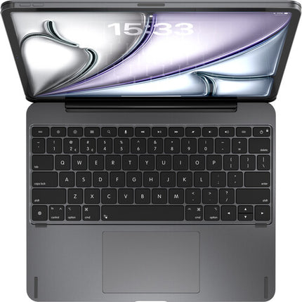 Brydge Max 13.0 Teclado para iPad Air 13" Gris Carbón con Trackpad Multi-Touch y Teclas Retroiluminadas