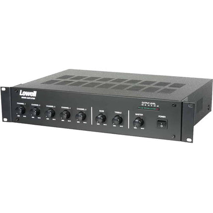 Lowell Manufacturing MA125 Amplificador y Mezclador 5 Canales 125W con Rack