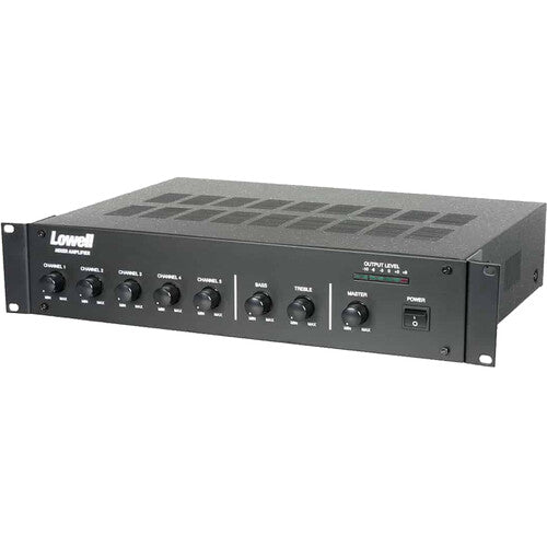Lowell Manufacturing MA125 Amplificador y Mezclador 5 Canales 125W con Rack