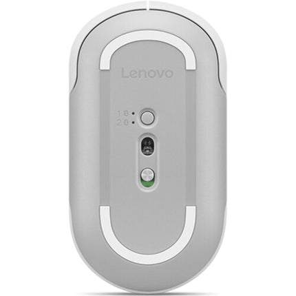 Lenovo 350 Ratón Inalámbrico Silencioso Gris Nube con Sensor Láser 2400 dpi Bluetooth 5.3