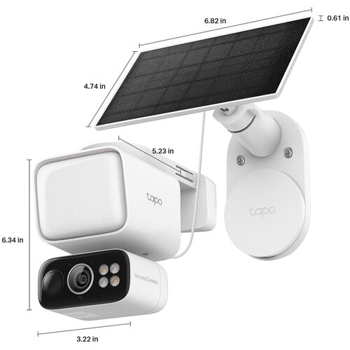 TP-Link Tapo C615F Kit Cámara de Seguridad 2K Solar 360° Pan Tilt