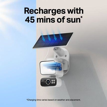 TP-Link Tapo C615F Kit Cámara de Seguridad 2K Solar 360° Pan Tilt