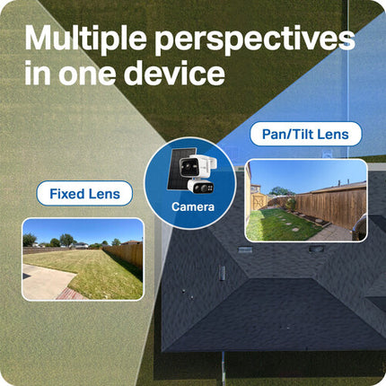 TP-Link Tapo C675D Cámara de Seguridad Solar Exterior Doble Lente UHD 4K Vista Panorámica y Zoom Kit Completo