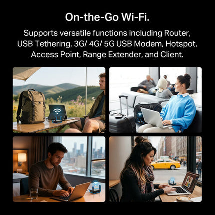 TP-Link Roam 6 AX1500 Router Inalámbrico Dual-Band Wi-Fi 6 1.5 Gb/s Gigabit para Viaje