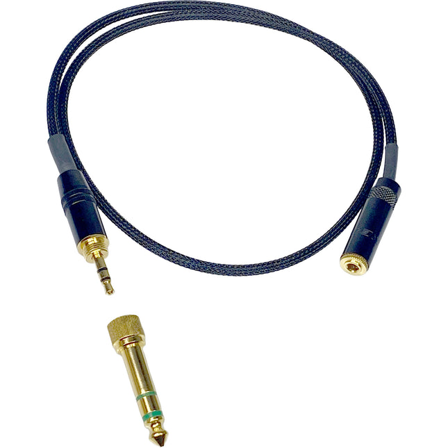 Myna Cable de Extensión 3.5mm 61cm con Adaptador Rosca 1/4"