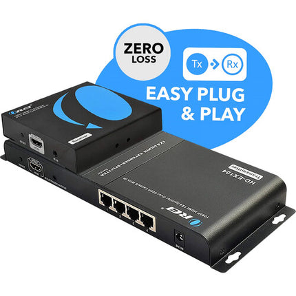 OREI 1x4 HDMI Extensor Splitter 1080p60 Hasta 120m 4 Receptores