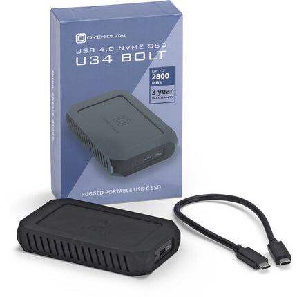 Oyen Digital 8TB SSD externo USB4 NVMe PCIe 4.0 2800 MB/s robusto