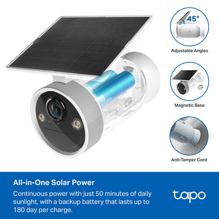 TP-Link Tapo C465 Cámara de Seguridad Solar UHD 4K 15 fps Visión Nocturna 42'