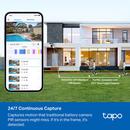 TP-Link Tapo C465 Cámara de Seguridad Solar UHD 4K 15 fps Visión Nocturna 42'