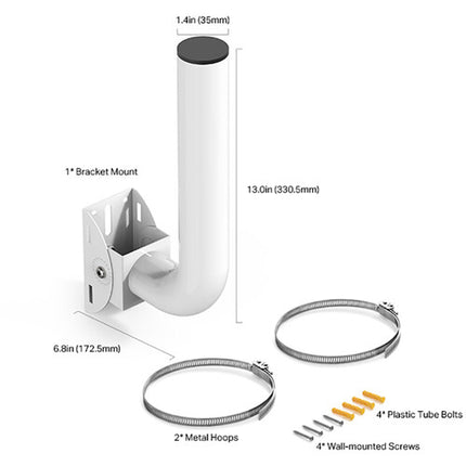 TP-Link APM-200 Kit de Montaje para Punto de Acceso Exterior Soporta 11 lb Ajuste 150° Vertical