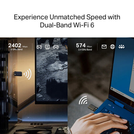 TP-Link Archer TX50U AX3000 Adaptador USB Wi-Fi 6 Dual Banda 2976 Mb/s