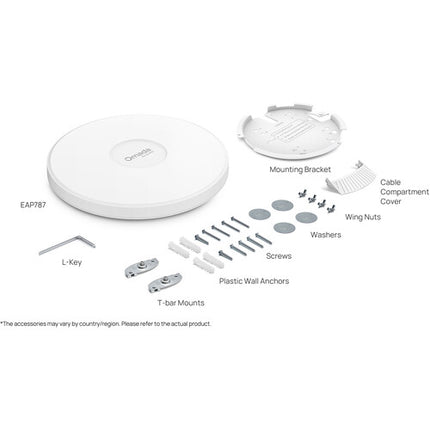 TP-Link Omada EAP787 BE15000 Punto de Acceso Wi-Fi 7 Tri-Banda 15101 Mb/s 10G Ethernet PoE++