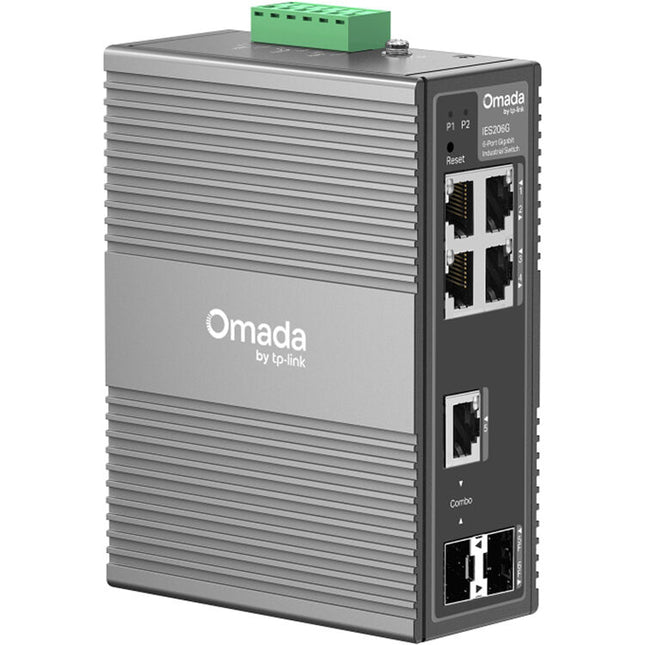 TP-Link Omada IES206G Switch Industrial Gestionado 6 Puertos Gigabit 12 Gb/s Capacidad