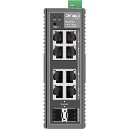 TP-Link Omada IES208G Switch Industrial Gestionado 8 Puertos Gigabit 16 Gb/s 11.9 Mpps Mounting Kit