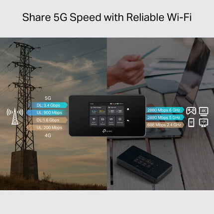 TP-Link M8550 Router Móvil 5G con Pantalla 2.4 y Batería 4680 mAh
