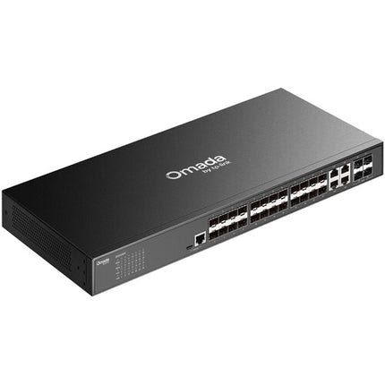 TP-Link Omada Aggregation SG3428XF Switch de Red Gestionado 24 Puertos SFP 128 Gb/s 1+1 Fuente Redundante Rack