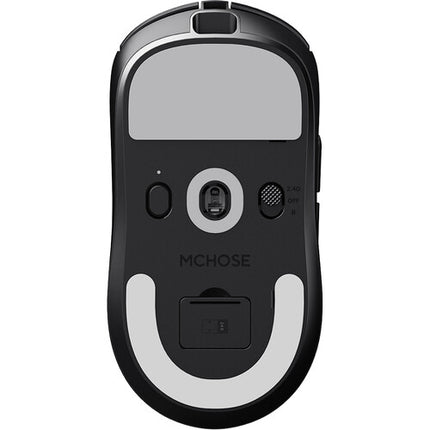 MCHOSE A7 V2 Ratón Inalámbrico Ultra Negro Sensor Óptico 42000 dpi 500 mAh
