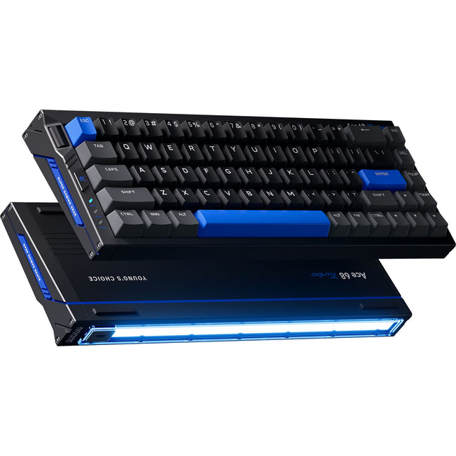 MCHOSE Ace 68 Turbo Mount Tai Teclado Mecánico Magnético Cyber Black