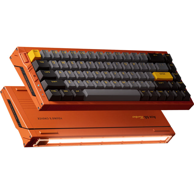 MCHOSE Ace 68 Turbo Mount Tai teclado mecánico con interruptor magnético Galaxy Orange