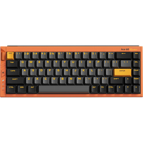 MCHOSE Ace 68 Turbo Mount Tai teclado mecánico con interruptor magnético Galaxy Orange