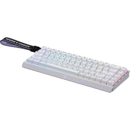 MCHOSE Ace 68 teclado gaming con interruptor Hall efecto magnético blanco