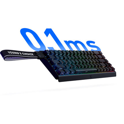 MCHOSE Ace 68 teclado gaming con interruptor Hall efecto magnético blanco