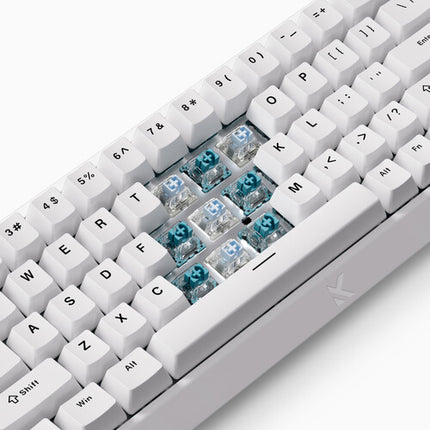 MCHOSE Ace 68 teclado gaming con interruptor Hall efecto magnético blanco