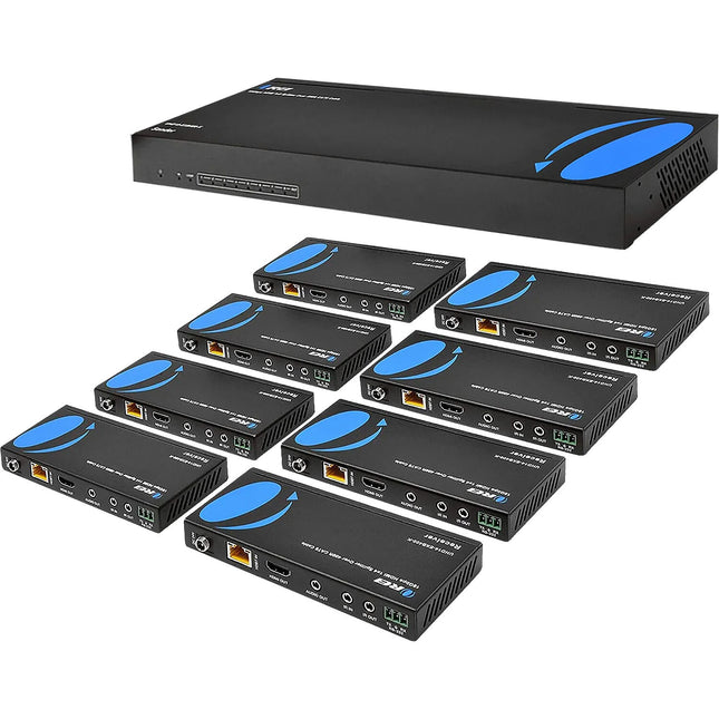 OREI Kit extensor divisor HDMI 1x8 4K 60Hz hasta 394 pies con soporte IR