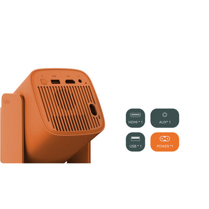 wanbo Cube 1 Proyector inteligente HD 350 lúmenes 1280x720 Canyon Orange